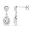 Image 1 : 10KT White Gold 0.36CTW DIAMOND FASHION EARRING