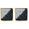 Image 1 : 10K Yellow-gold 0.50CTW DIAMOND MICRO PAVE EARRING