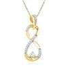 Image 1 : 10K Yellow-gold 0.20CTW DIAMOND FASHION PENDANT