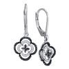 Image 1 : 10KT White Gold 0.35CTW DIAMOND MICRO-PAVE EARRING