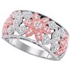 Image 1 : 10KT White Gold Two Tone 0.20CTW DIAMOND FASHION BAND