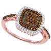 Image 1 : 10KT Rose Gold 0.35CTW DIAMOND FASHION RING