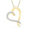 Image 1 : 10K Yellow-gold 0.10CTW DIAMOND FASHION PENDANT