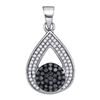 Image 1 : 10KT White Gold 0.33CTW DIAMOND MICRO-PAVE PENDANT