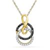 Image 1 : 10K Yellow-gold 0.20CTW DIAMOND FASHION PENDANT