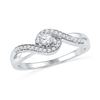 Image 1 : 10KT White Gold 0.20CTW DIAMOND FASHION RING