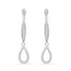 Image 1 : 10K Yellow-gold 0.20CTW DIAMOND FASHION EARRING