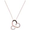 Image 1 : 10KT Rose Gold 0.13CTW DIAMOND MCIRO-PAVE PENDANT