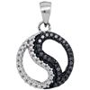 Image 1 : 10KT White Gold 0.10CTW BLACK DIAMOND FASHION PENDANT
