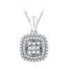 Image 1 : 10KT White Gold 0.33CTW DIAMOND FASHION PENDANT