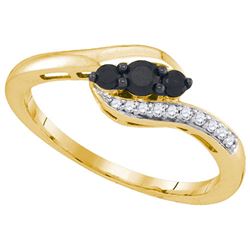 10K Yellow-gold 0.27CTW DIAMOND FASHION RING