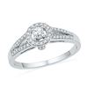 Image 1 : 10KT White Gold 0.25CTW DIAMOND FASHION RING