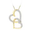 Image 1 : 10K Yellow-gold 0.10CTW DIAMOND FASHION PENDANT
