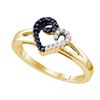 Image 1 : 925 Sterling Silver Yellow 0.17CTW DIAMOND MICRO PAVE H