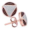 Image 1 : 10K Yellow-Gold 0.25CTW DIAMOND MICRO-PAVE EARRINGS