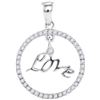 Image 1 : 10KT White Gold 0.25CTW-Diamond FASHION PENDANT