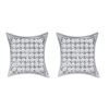 Image 1 : 10KT White Gold 0.40CTW DIAMOND MICRO PAVE EARRINGS