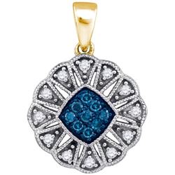 10K Yellow-gold 0.21CTW DIAMOND FASHION PENDANT