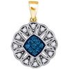 Image 1 : 10K Yellow-gold 0.21CTW DIAMOND FASHION PENDANT