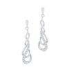 Image 1 : 10KT White Gold 0.16CTW DIAMOND FASHION EARRINGS