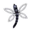 Image 1 : 10KT White Gold 0.50CTW DIAMOND MICRO PAVE FASHION PEND