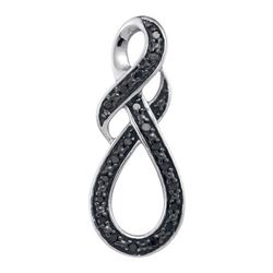 10KT White Gold 0.11CTW DIAMOND FASHION PENDANT