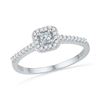 Image 1 : 10KT White Gold 0.25CTW DIAMOND FASHION RING
