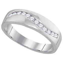 10KT White Gold 0.25CTW DIAMOND FASHION BAND