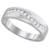 Image 1 : 10KT White Gold 0.25CTW DIAMOND FASHION BAND