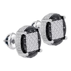 925 Sterling Silver White 0.23CTW DIAMOND MICRO-PAVE EA