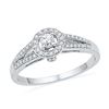 Image 1 : 10KT White Gold 0.25CTW DIAMOND FASHION RING