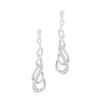 Image 1 : 10KT White Gold 0.16CTW DIAMOND FASHION EARRINGS