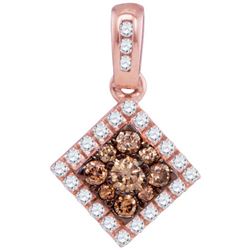 10KT Rose Gold 0.35CTW DIAMOND FASHION PENDANT