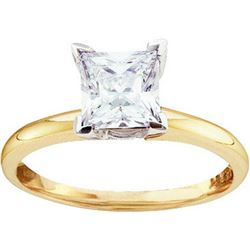 14KT Yellow Gold Two Tone 0.15CTW-(EXC) DIAMOND PRINCES