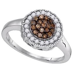 925 Sterling Silver White 0.33CT DIAMOND FASHION RING