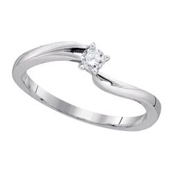 10KT White Gold 0.10CTW DIAMOND BRIDAL RING