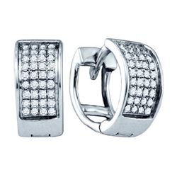 925 Sterling Silver White 0.15CTW DIAMOND LADIES MICRO-