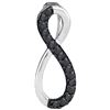 Image 1 : 10KT White Gold 0.10CTW BLACK DIAMOND FASHION PENDANT