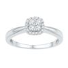 Image 1 : 10KT White Gold 0.20CTW DIAMOND FASHION RING