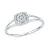 Image 1 : 10KT White Gold 0.10CTW DIAMOND FASHION RING