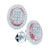 Image 1 : 10KT White Gold Two Tone 0.25CTW DIAMOND MICRO PAVE EAR
