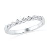 Image 1 : 10KT White Gold 0.10CTW DIAMOND FASHION RING