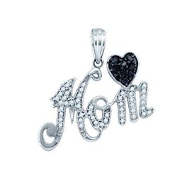 10KT White Gold 0.24CTW DIAMOND LADIES FASHION PENDANT