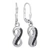 Image 1 : 925 Sterling Silver White 0.21CTW DIAMOND INFINITY EARR