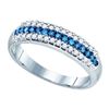 Image 1 : 10KT White Gold 0.39CTW DIAMOND FASHION BAND