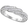 Image 1 : 10KT White Gold 0.25CTW DIAMOND FASHION RING