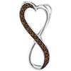 Image 1 : 10KT White Gold 0.10CTW BLACK DIAMOND FASHION PENDANT