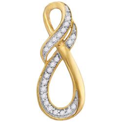 10K Yellow-gold 0.09CTW DIAMOND FASHION PENDANT