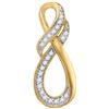 Image 1 : 10K Yellow-gold 0.09CTW DIAMOND FASHION PENDANT