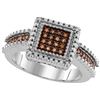 Image 1 : 925 Sterling Silver White 0.15CTW DIAMOND FASHION RING